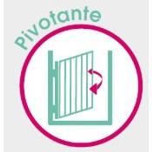 Barrière Harry Métal Pivotante 64-113 Cm Blanche - 800009