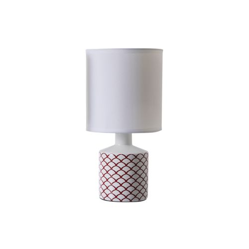 Lampe Gisele Ecailles Prunes, Céramique, Diam. 14 Cm, Ampoule LED E14