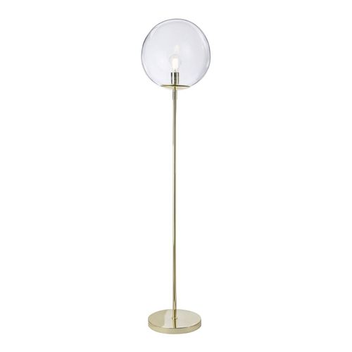 Lampadaire Globus Laiton, Métal, Diam. 34 Cm, Ampoule LED E27