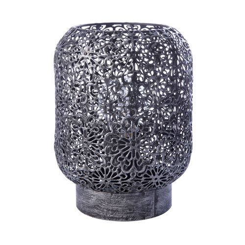 Lampe Zephir Carbone, Métal, Diam. 15 Cm, Ampoule LED E27