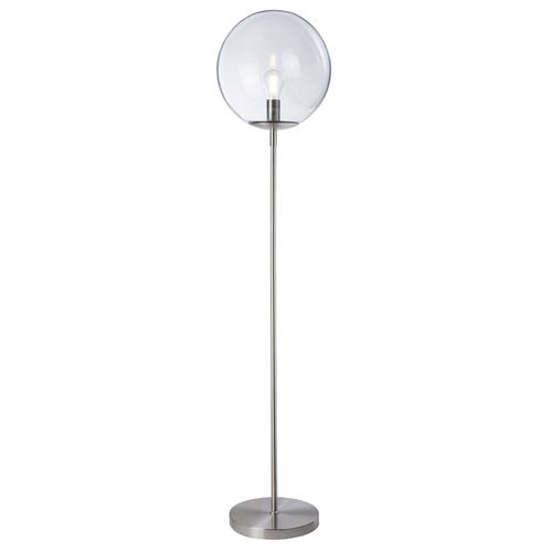 Lampadaire Globus Alu, Métal, Diam. 34 Cm, Ampoule LED E27