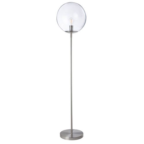Lampadaire Globus Alu, Métal, Diam. 34 Cm, Ampoule LED E27