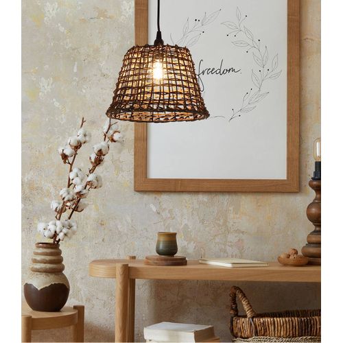 Suspension Delhi, Rotin, Diam. 29 Cm,