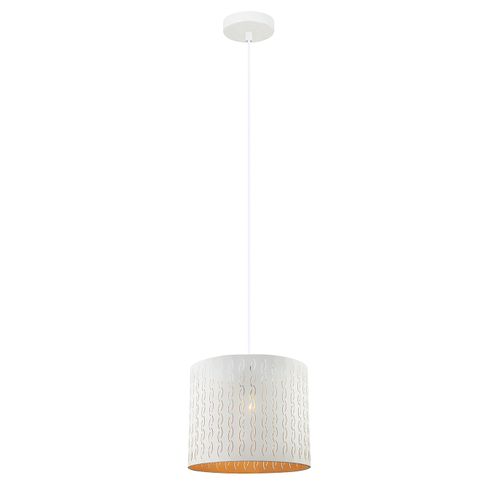 Suspension Canto Blanc, Métal, Diam. 30 Cm, Ampoule LED E27