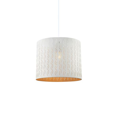 Suspension Canto Blanc, Métal, Diam. 30 Cm, Ampoule LED E27