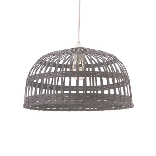 Suspension Phuket 40 Cm Gris, Bambou, Diam. 38 Cm,