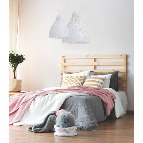 Suspension Zephir XL Blanc, Métal, Diam. 40 Cm,