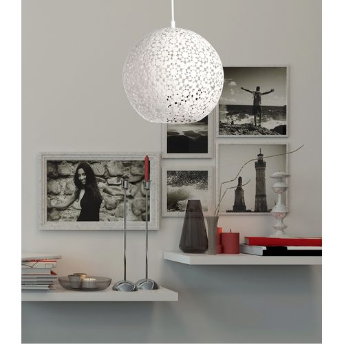 Suspension Aurore Blanc, Métal, Diam. 30 Cm,