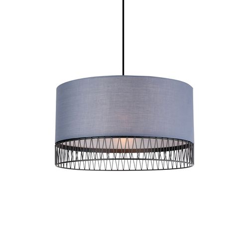 Suspension Jeanne Gris, Textile, Diam. 45 Cm,