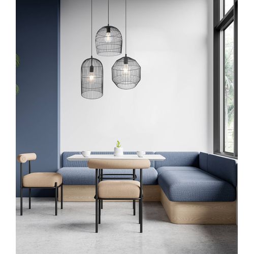 Suspension Janeiro Noir, Métal, Diam. 24,5 Cm,