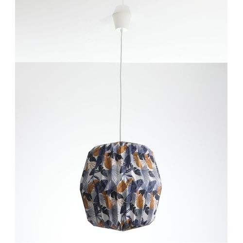 Suspension Tippi Feuilles Bleues, Papier, Diam. 40 Cm,