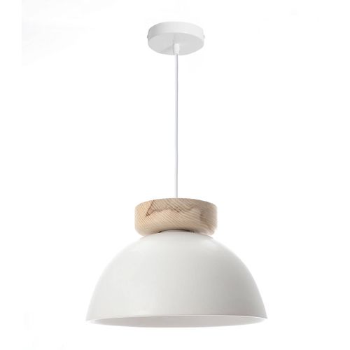 Suspension Alvina Blanc, Céramique, Diam. 30 Cm,