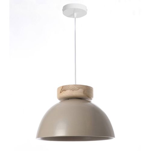 Suspension Alvina Grège, Céramique, Diam. 30 Cm,