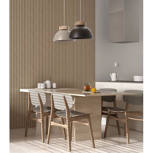 Suspension Alvina Grège, Céramique, Diam. 30 Cm,