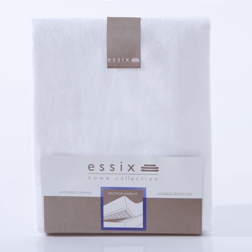 Protège-matelas Double Molleton En Coton Blanc 2x80x200