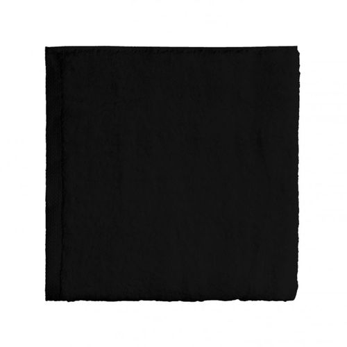 Drap De Douche Uni En Coton Noir 65x125