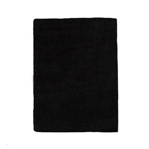 Serviette De Bain Unie En Coton Noir 55x100