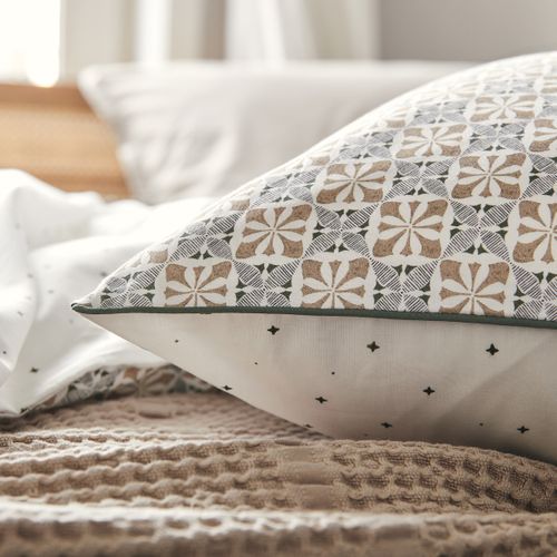 Taie D'oreiller En Percale De Coton Beige 65x65