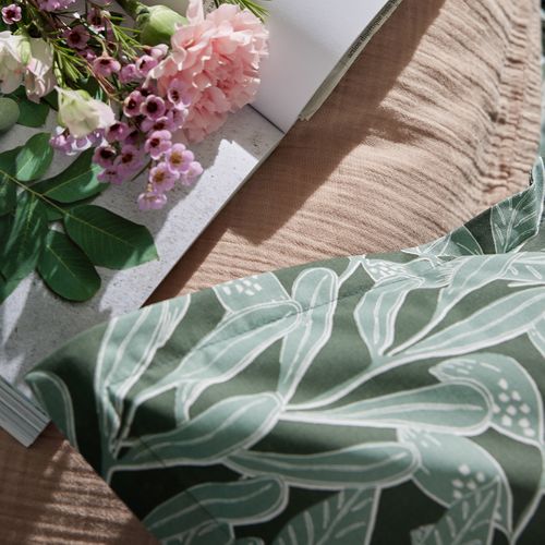 Taie D'oreiller En Coton Vert 50x75