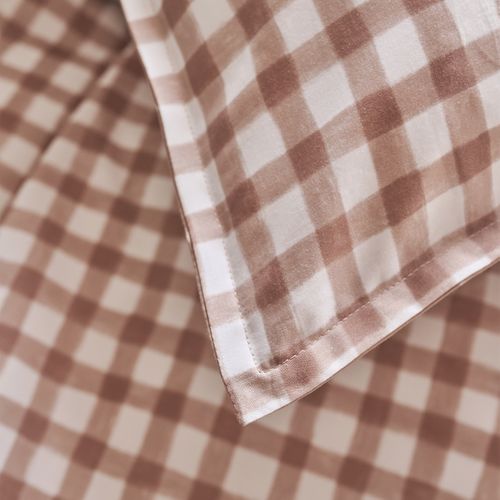 Housse De Couette En Percale De Coton Beige Dune 140x200