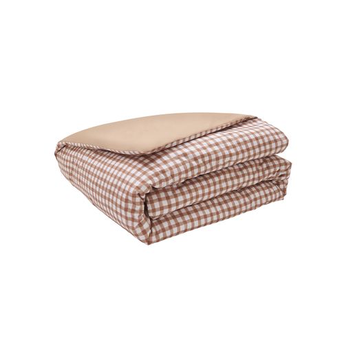Parure De Lit En Percale De Coton Beige Dune 260x240