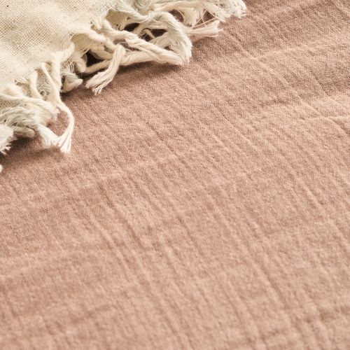 Housse De Couette En Gaze De Coton Marron 260x240