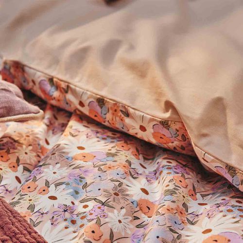 Housse De Couette En Percale De Coton Multicolore 240x220