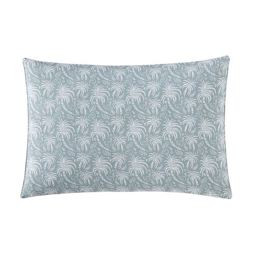 Taie D'oreiller En Percale De Coton Bleu 50x75
