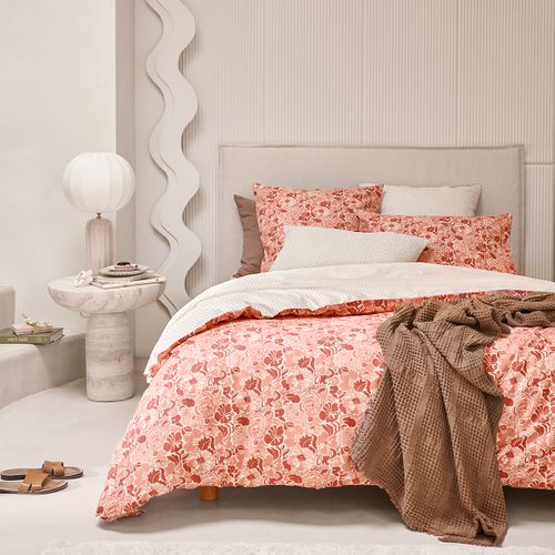 Taie D'oreiller En Percale De Coton Rose 50x75
