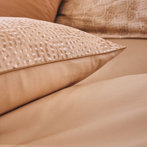 Taie D'oreiller En Percale De Coton Beige 50x75