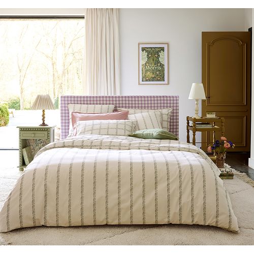 Taie D'oreiller En Percale De Coton Blanc 65 X 65 Cm