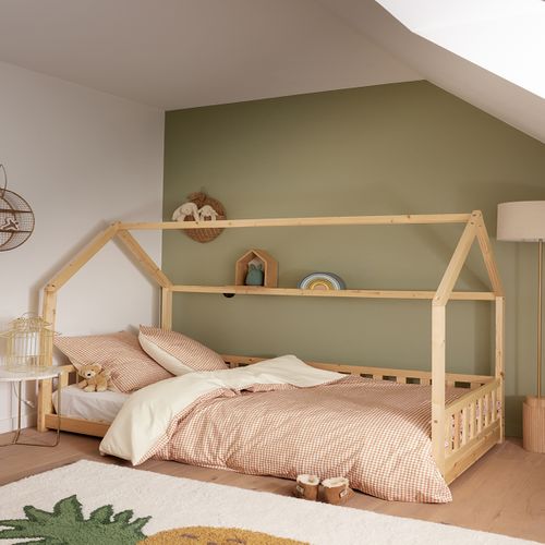 Housse De Couette En Percale De Coton Beige 200 X 200 Cm