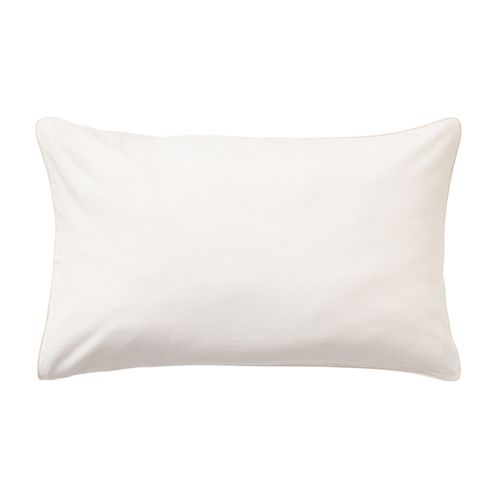 Taie D'oreiller En Flanelle De Coton Beige 50 X 75 Cm
