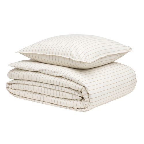 Parure De Lit En Flanelle De Coton Écru 240 X 220 Cm