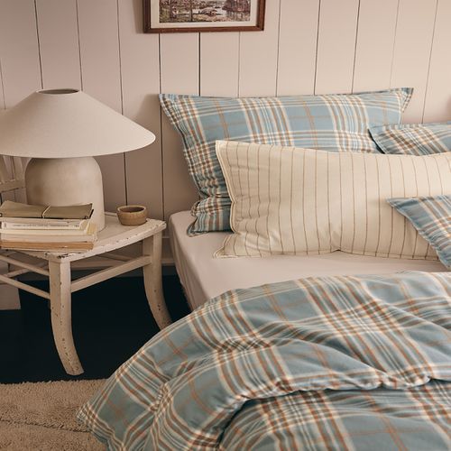 Housse De Couette En Flanelle De Coton Multicolore 260 X 240 Cm