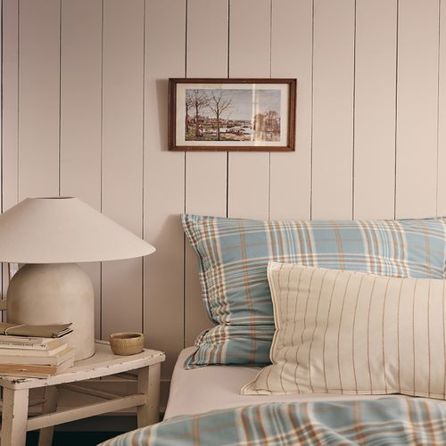 Parure De Lit En Flanelle De Coton Multicolore 200 X 200 Cm