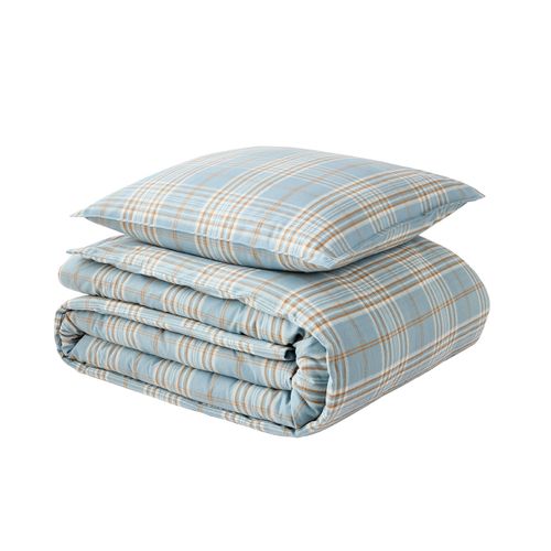 Parure De Lit En Flanelle De Coton Multicolore 200 X 200 Cm