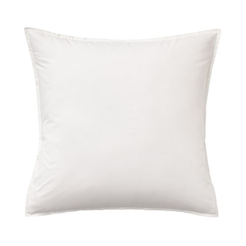 Taie D'oreiller En Percale De Coton Blanc 65 X 65 Cm