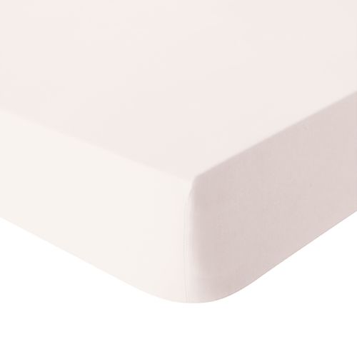 Drap Housse En Percale De Coton Beige 90 X 200 Cm