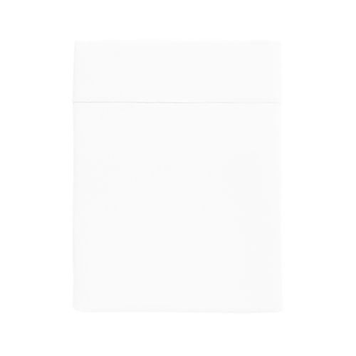 Drap Plat En Percale De Coton Blanc 270 X 300 Cm