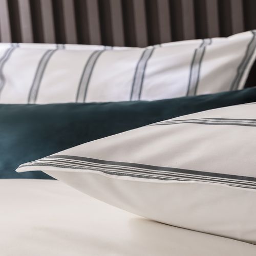 Taie D'oreiller En Percale De Coton Vert 65 X 65 Cm