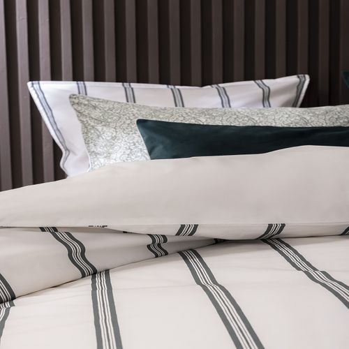 Housse De Couette En Percale De Coton Vert 260 X 240 Cm