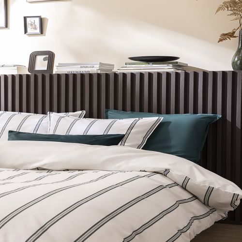 Parure De Lit En Percale De Coton Vert 260 X 240 Cm