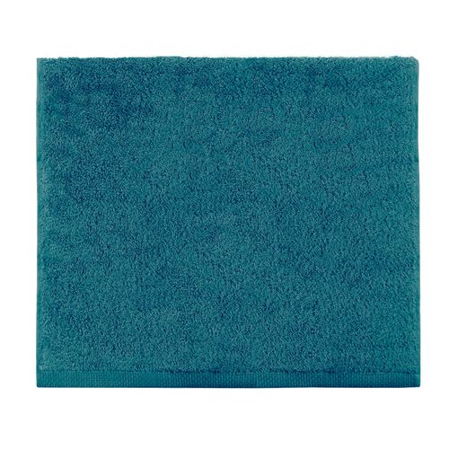 Serviette De Bain Unie En Coton Vert Émeraude 55x100