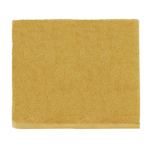 Drap De Bain Uni En Coton Jaune Safran 90x170