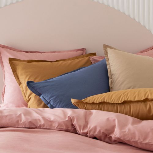 Housse De Couette En Coton Bleu Denim 140x200 Made In France Cm