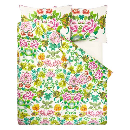 Housse De Couette En Percale De Coton Multicolore 240x220cm