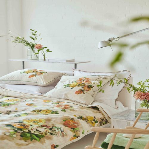 Housse De Couette En Satin De Coton Beige 240x220cm