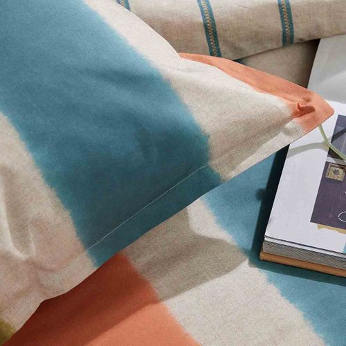Housse De Couette En Percale De Coton Multicolore 260x240cm