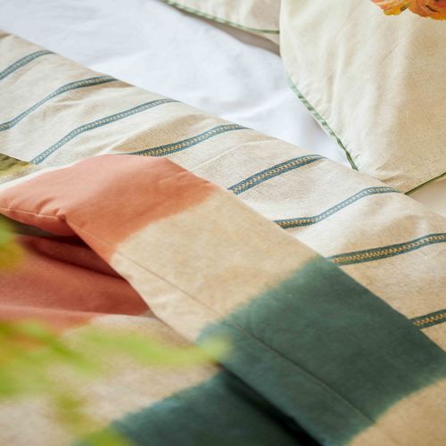 Housse De Couette En Percale De Coton Multicolore 260x240cm